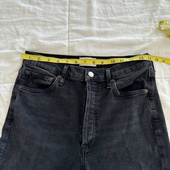 Agolde Black/Washed out Black Jeans. - Picture 12 of 13